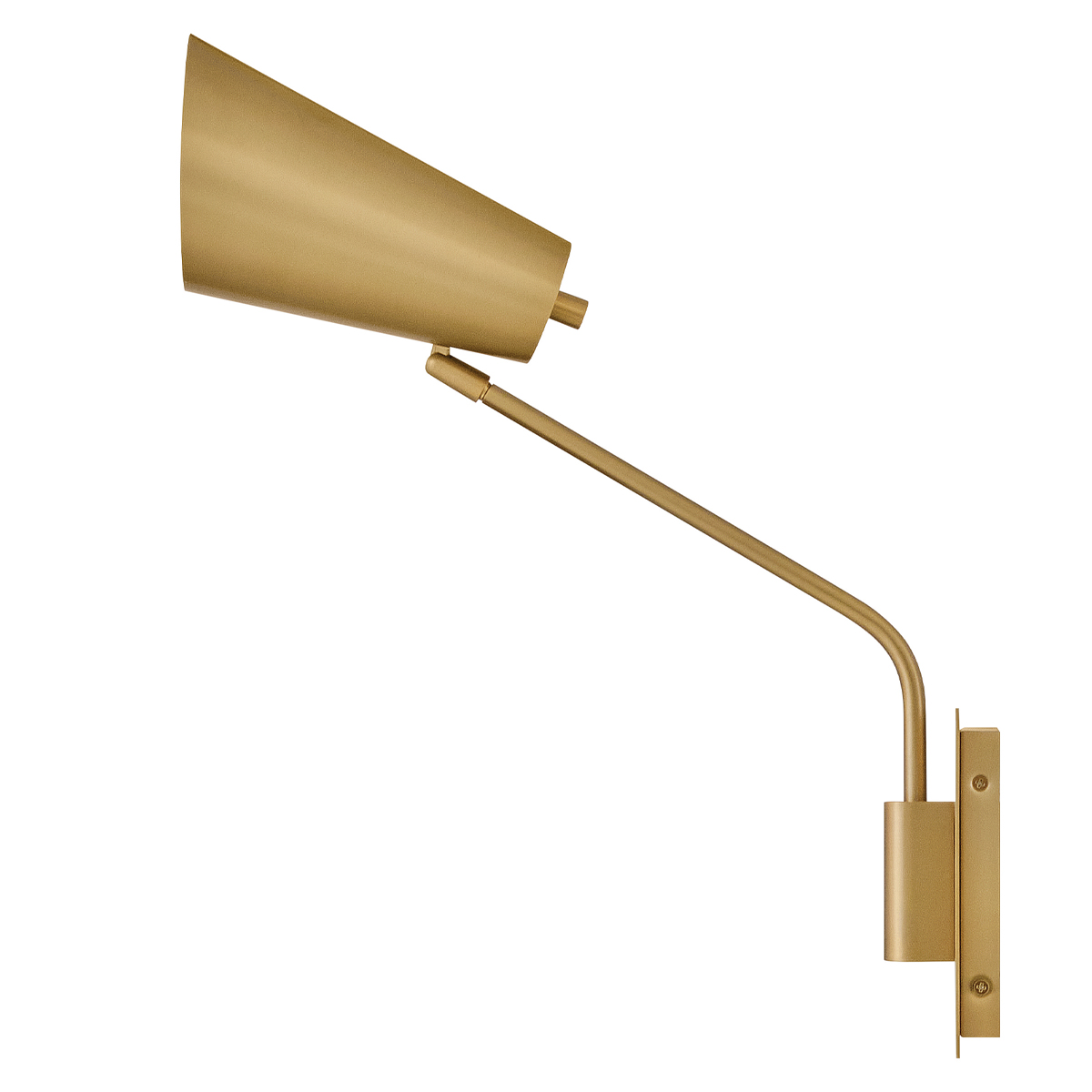 Bray 42cm Messinki lukulamppu valmistajalta Elstead Lighting - Bray on k&auml;yt&auml;nn&ouml;llinen sein&auml;valaisin, jossa on minimalistinen muotoilu ja lakattu messinkipinta.