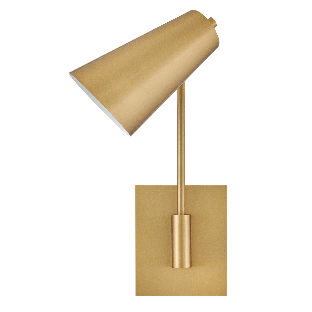 Bray 42cm Messinki lukulamppu valmistajalta Elstead Lighting - Bray on k&auml;yt&auml;nn&ouml;llinen sein&auml;valaisin, jossa on minimalistinen muotoilu ja lakattu messinkipinta.