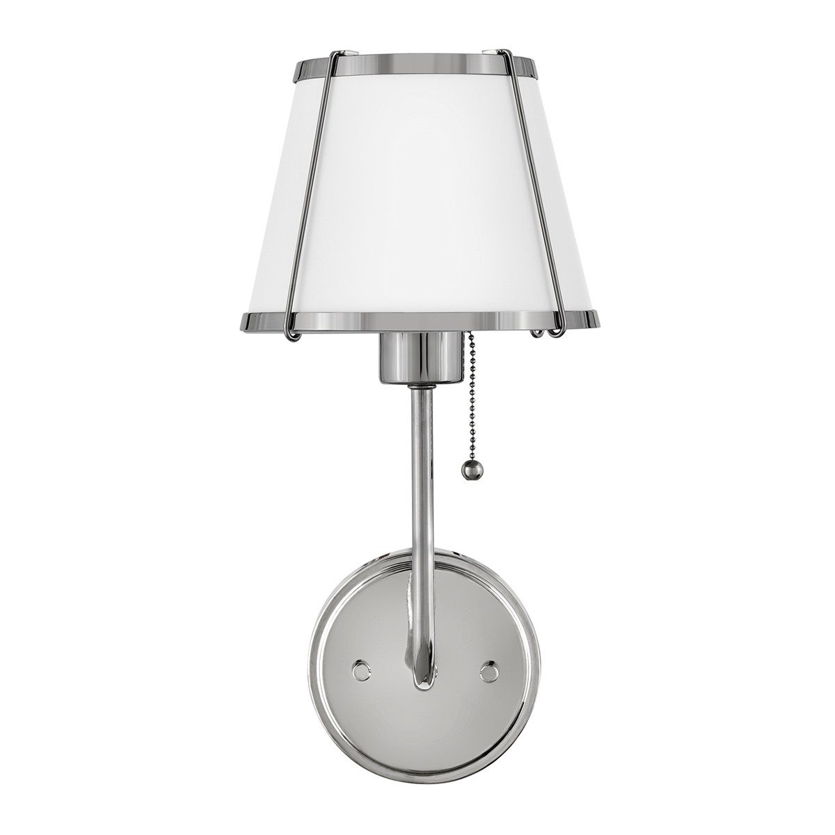 Clarke 40cm Nikkeli/valkoinen seinävalaisin valmistajalta Elstead Lighting - Clarke on elegantti teräksestä valmistettu seinävalaisin, jossa on kaunis kiillotettu nikkelipinta ja tyylikäs valkoinen varjostin.