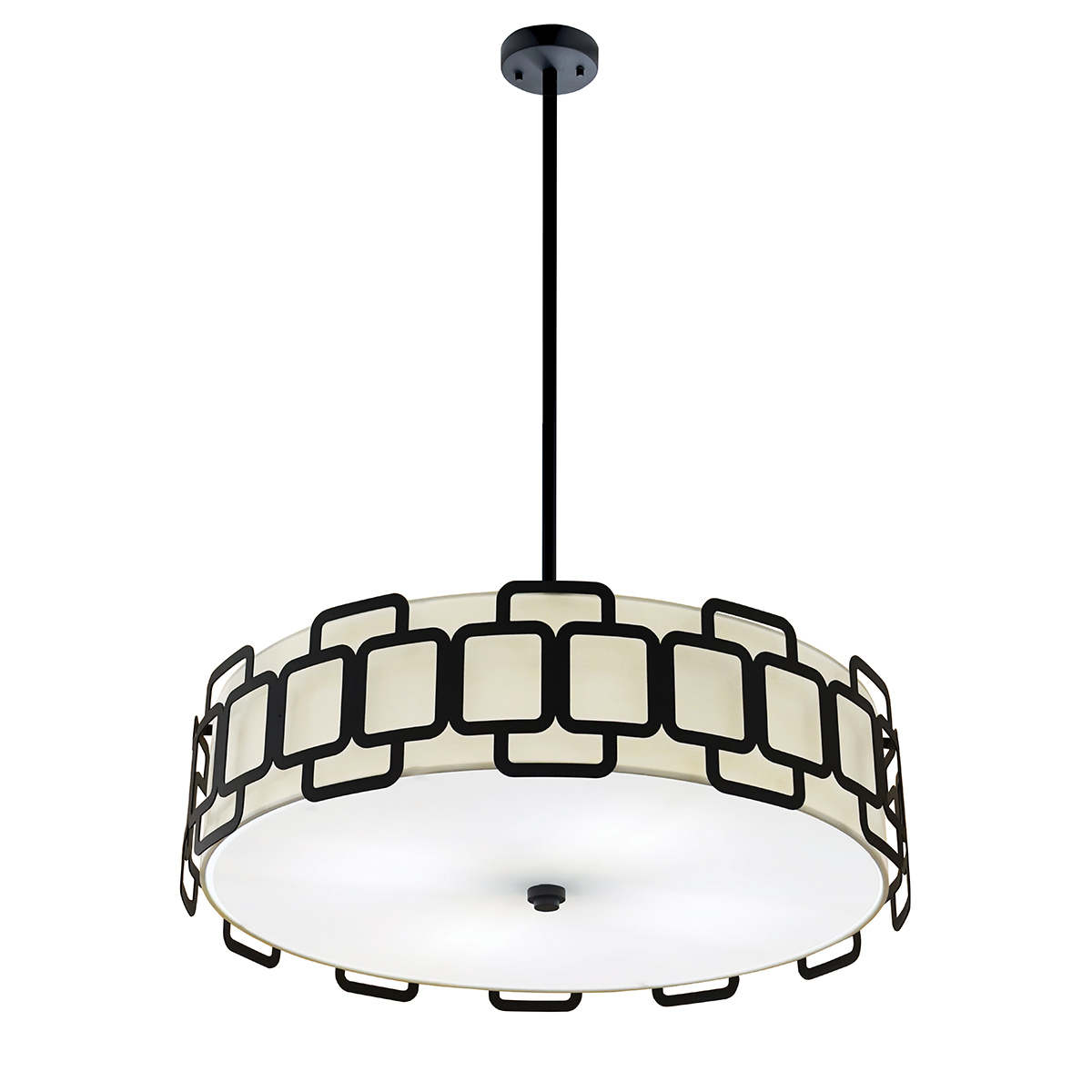 Sabina Ø57 Musta kattovalaisin valmistajalta Elstead Lighting - Sabina on elegantti kattovalaisin, jossa on ilmava ja koristeellinen muotoilu.