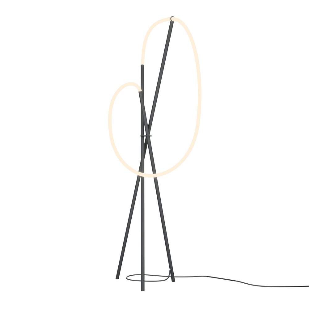 Crochet Musta lattiavalaisin valmistajalta Maytoni - Crochet on veistoksellinen metallilattiavalaisin, jossa on tyylik&auml;s musta viimeistely.