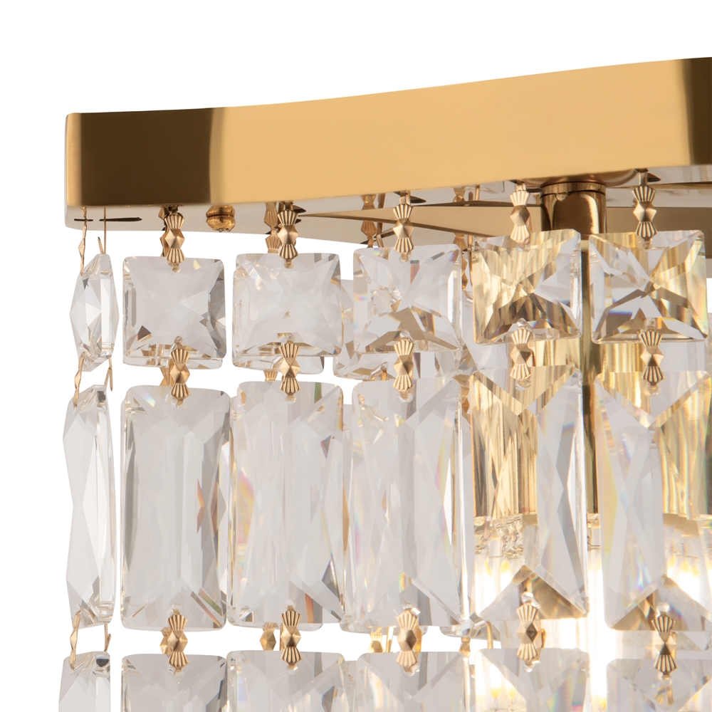Dune 93cm Kulta kristalli valmistajalta Maytoni - Kimaltelevat prismat vangitsevat valoa ja luovat huoneeseen ylellisen tunnelman.