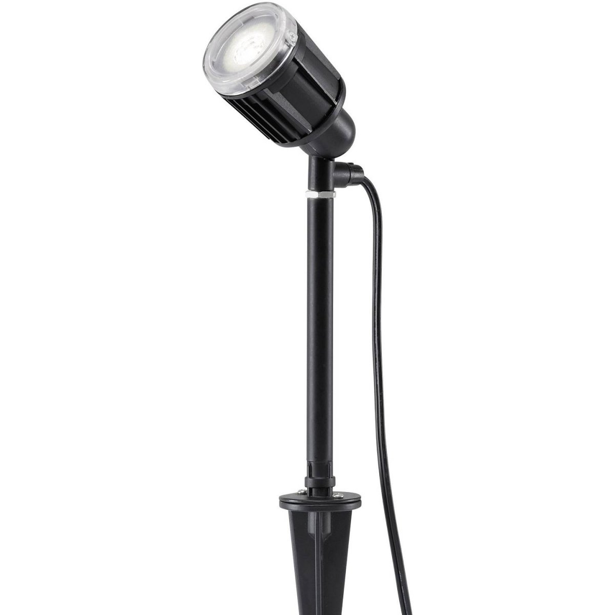 Amalfi Spotlight Musta valmistajalta Konstsmide - Valaisimessa on integroitu 1 W:n LED, joka antaa pehme&auml;n valkoisen hehkun, joten se sopii t&auml;ydellisesti viihtyis&auml;&auml;n ja koristeelliseen ulkovalaistukseen.