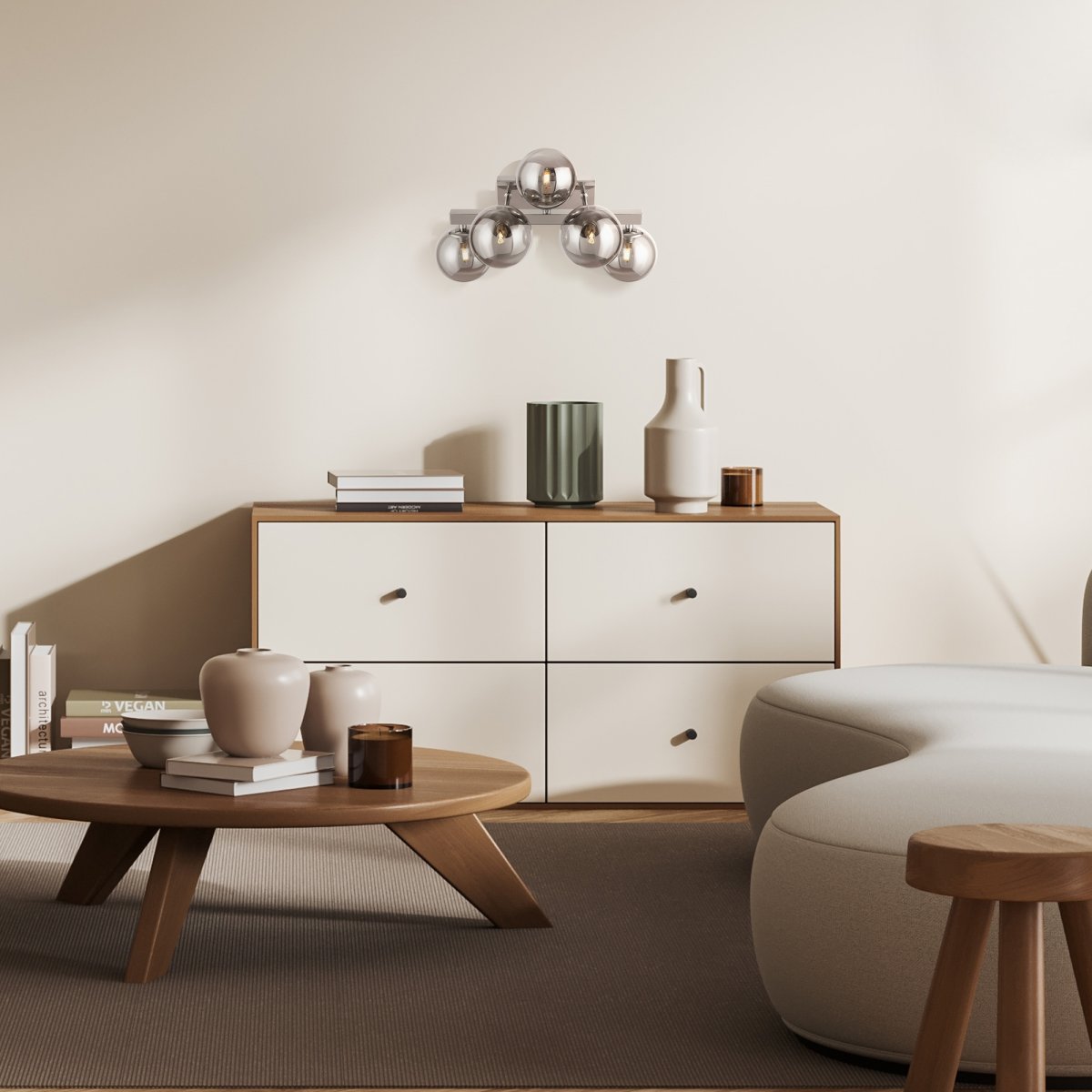 Dallas 40cm Kromi seinävalaisin valmistajalta Maytoni - Dallas on elegantti ja moderni seinävalaisin viidellä valonlähteellään, joka yhdistää tyylin ja toimivuuden.