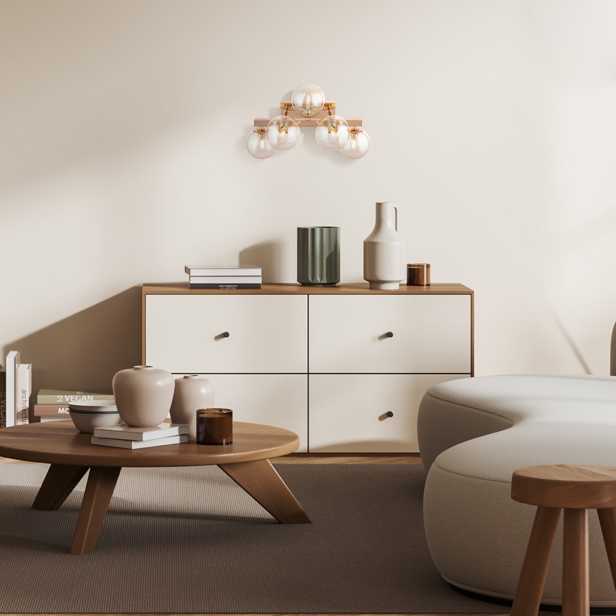 Dallas 40cm Kulta seinävalaisin valmistajalta Maytoni - Dallas on elegantti ja moderni seinävalaisin viidellä valonlähteellään, joka yhdistää tyylin ja toimivuuden.