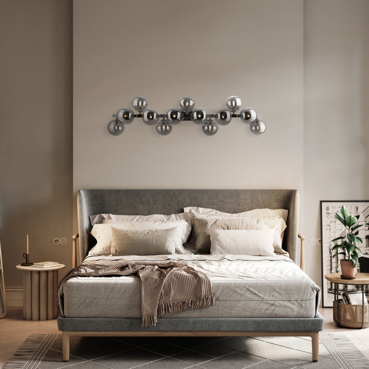 Dallas 95cm Kromi seinävalaisin valmistajalta Maytoni - Dallas on elegantti ja moderni seinävalaisin 13 valonlähteellään, joka yhdistää tyylin ja toimivuuden.