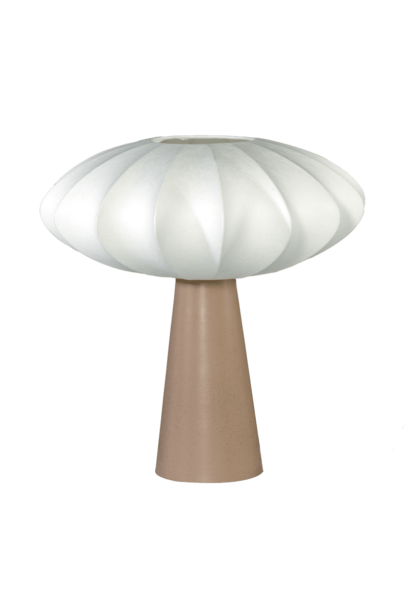 Madison 35cm Beige pöytävalaisin valmistajalta Aneta Lighting - L&auml;mmin beigenv&auml;rinen lampunjalka luo mukavan kontrastin vaaleaan varjostimeen ja antaa lampulle l&auml;mpim&auml;n ja harmonisen ilmeen.