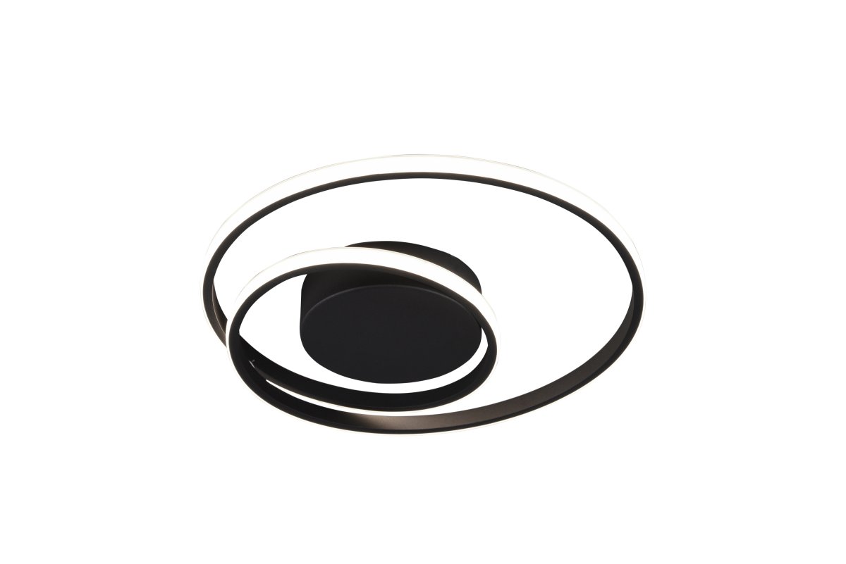 Zibella Ø40 Musta plafondi valmistajalta Trio Lighting - Mattamusta v&auml;riskaala tekee valaisimesta monipuolisen ja helposti yhdistelt&auml;v&auml;n erilaisiin sisustuksiin, mik&auml; antaa hienostuneen ja tyylikk&auml;&auml;n vaikutelman mihin tahansa huoneeseen.