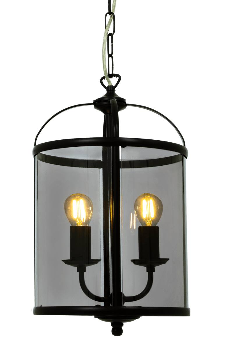 Budgie Ø23 Musta kattovalaisin valmistajalta Aneta Lighting - Valaisimen korkeus on säädettävissä, minimikokonaiskorkeus 55 cm ja maksimi 150 cm.