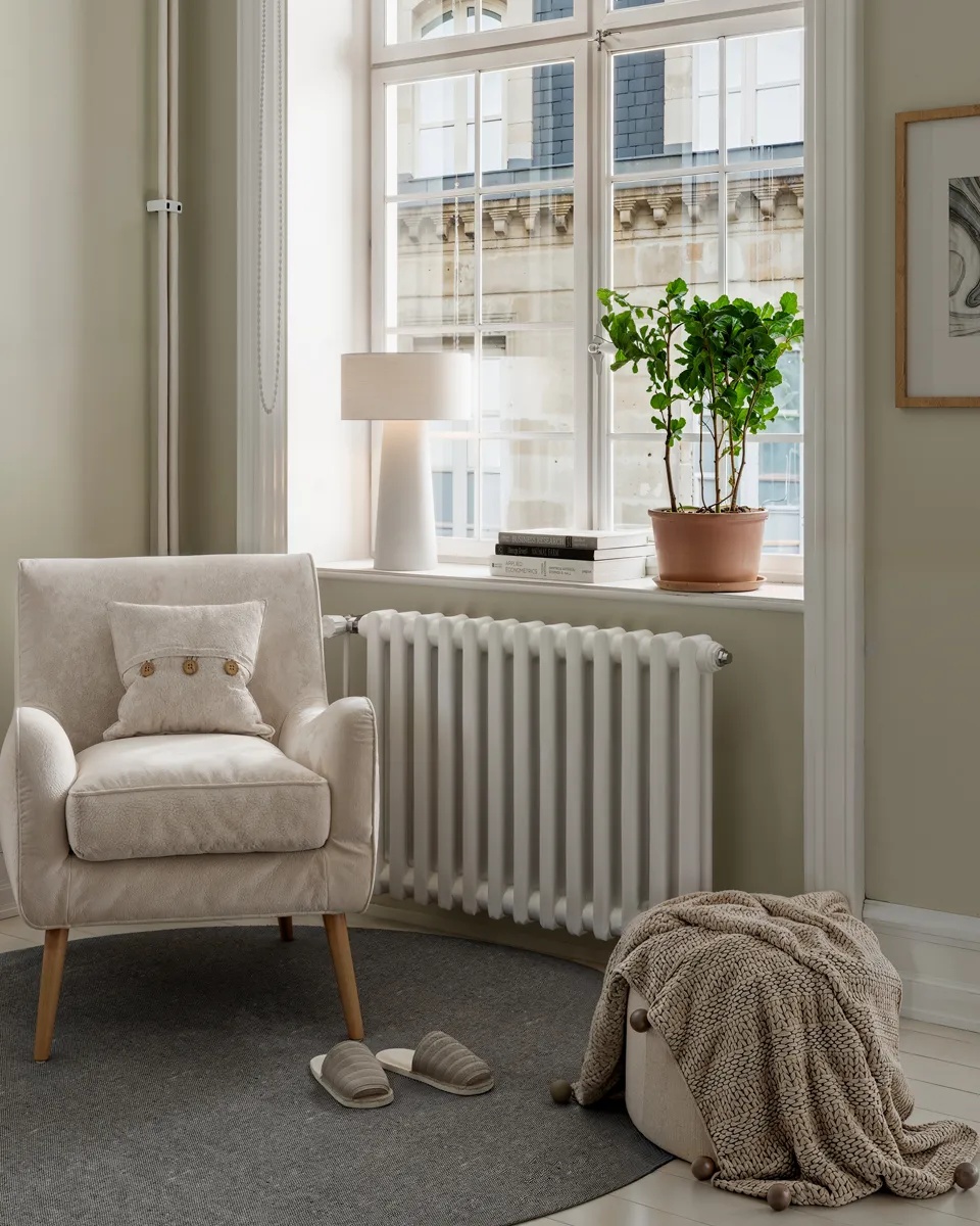 Linum 50cm Valkoinen pöytävalaisin valmistajalta By Rydéns - Pellavakangas luo l&auml;mpim&auml;n ja miellytt&auml;v&auml;n valon, kun taas sis&auml;&auml;nrakennettu h&auml;ik&auml;isysuoja tarjoaa pehme&auml;n valonjaon ja luo viihtyis&auml;n tunnelman huoneeseen.