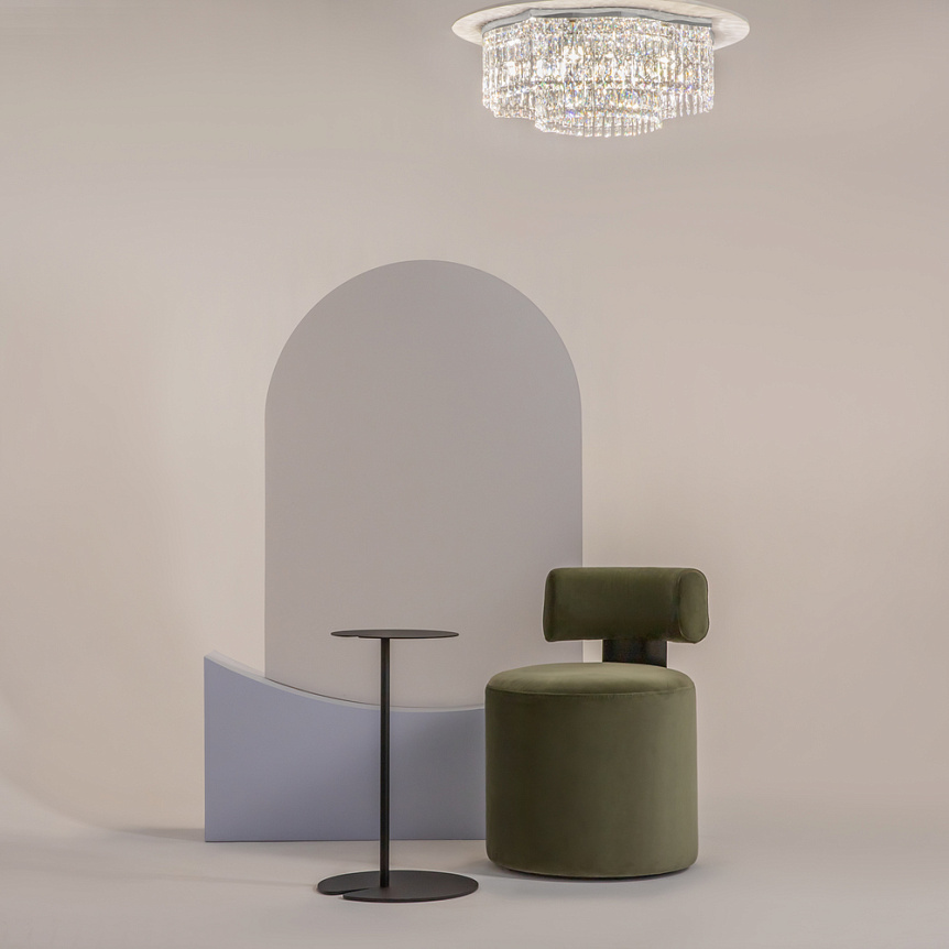 Dune Ø60 Kromi kristalli valmistajalta Maytoni - Kimaltelevat prismat vangitsevat valoa ja luovat huoneeseen ylellisen tunnelman.