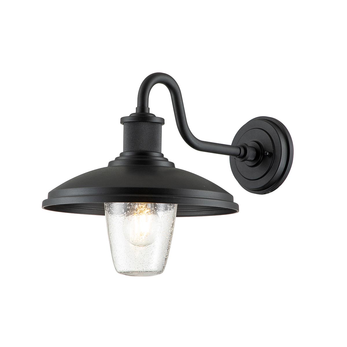 Allenbury Musta ulkovalo valmistajalta Elstead Lighting - Valaisimessa on tyylikäs kuvioitu musta pinta ja se on suunniteltu kestämään kovia olosuhteita.