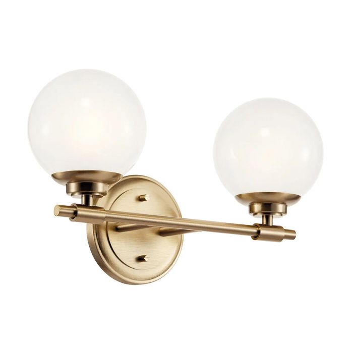Benno 37cm Messinki kylpyhuoneen valaisin valmistajalta Elstead Lighting - Benno-sein&auml;valaisin antaa huoneelle modernin ja elegantin tunnelman.