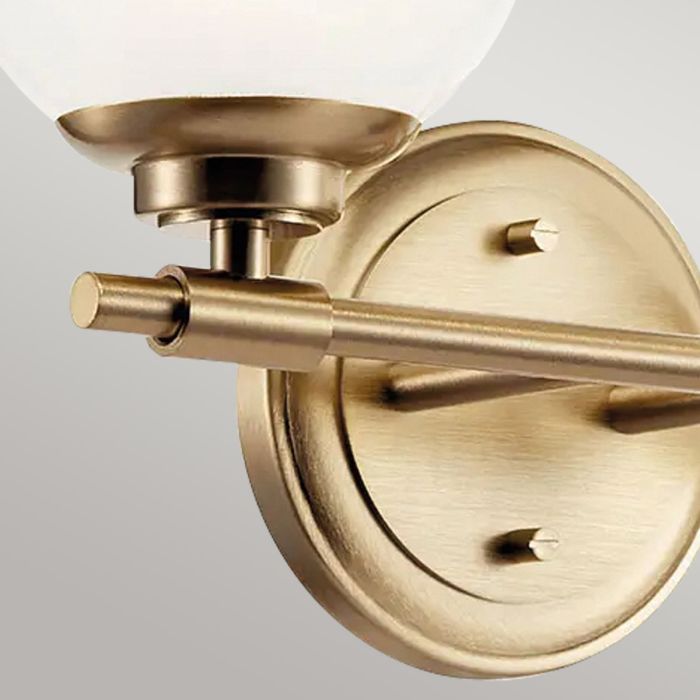 Benno 37cm Messinki kylpyhuoneen valaisin valmistajalta Elstead Lighting - Benno-sein&auml;valaisin antaa huoneelle modernin ja elegantin tunnelman.