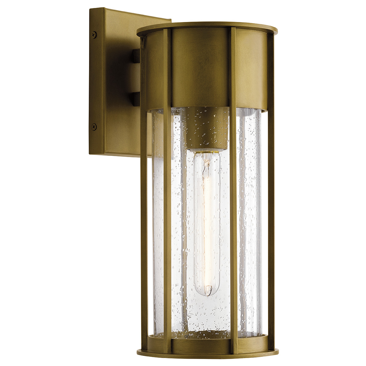Camillo 37cm Messinki ulkovalo valmistajalta Elstead Lighting - Med sin robusta metallkonstruktion och klarglas med bubbeleffekt skapar den en vacker ljusspridning som f&ouml;rh&ouml;jer fasader, entr&eacute;er och uteplatser.