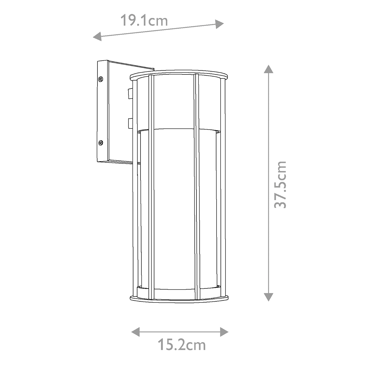 Camillo 37cm Messinki ulkovalo valmistajalta Elstead Lighting - Med sin robusta metallkonstruktion och klarglas med bubbeleffekt skapar den en vacker ljusspridning som f&ouml;rh&ouml;jer fasader, entr&eacute;er och uteplatser.