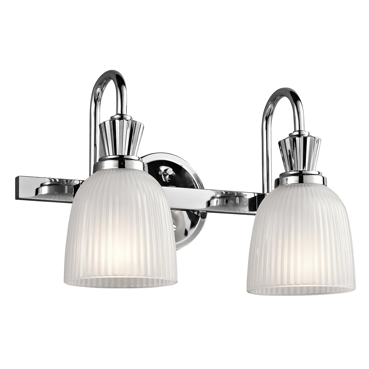 Cora 40cm Kiillotettu kromi kylpyhuoneen valaisin valmistajalta Elstead Lighting - Tässä mallistossa käytetään LED-valoja, ja siinä on tyylikkäät muodot ja selkeät linjat, jotka antavat sen ulkonäköön modernin vaikutuksen.