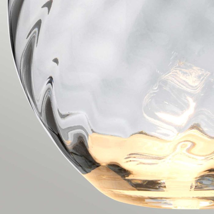 Lena 74cm Harmaa/savu pöytävalaisin valmistajalta Elstead Lighting - Till basen ing&aring;r en utbytbar GU10 ljusk&auml;lla p&aring; 7W med 3000K varmvitt ljus och 620lm.