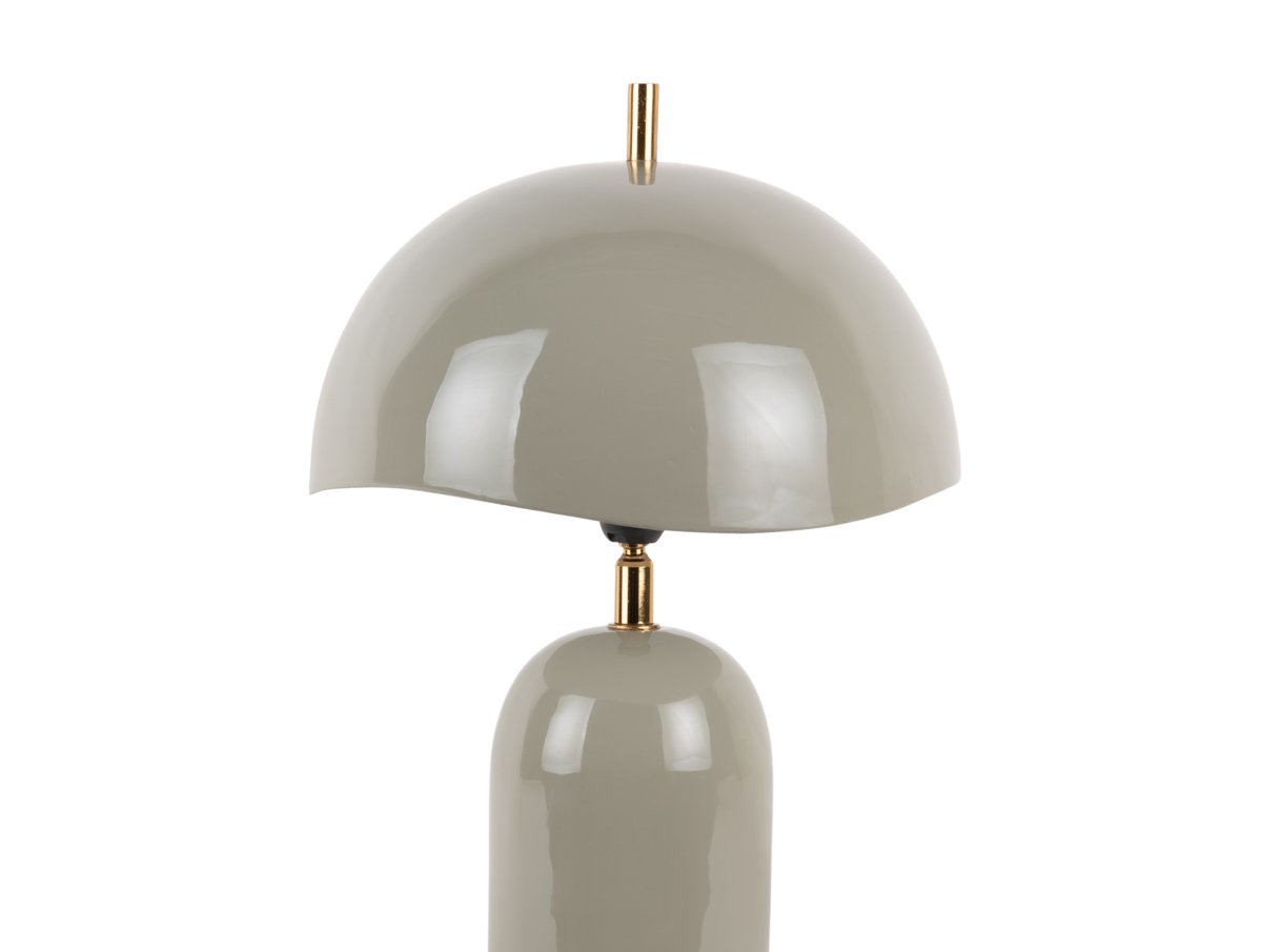 Querido 40cm Harmaa pöytävalaisin valmistajalta Leitmotiv - Se on valmistettu metallista, jossa on kiiltävän harmaa viimeistely ja kultaiset yksityiskohdat, ja se on tyylikäs lisä kotiisi.