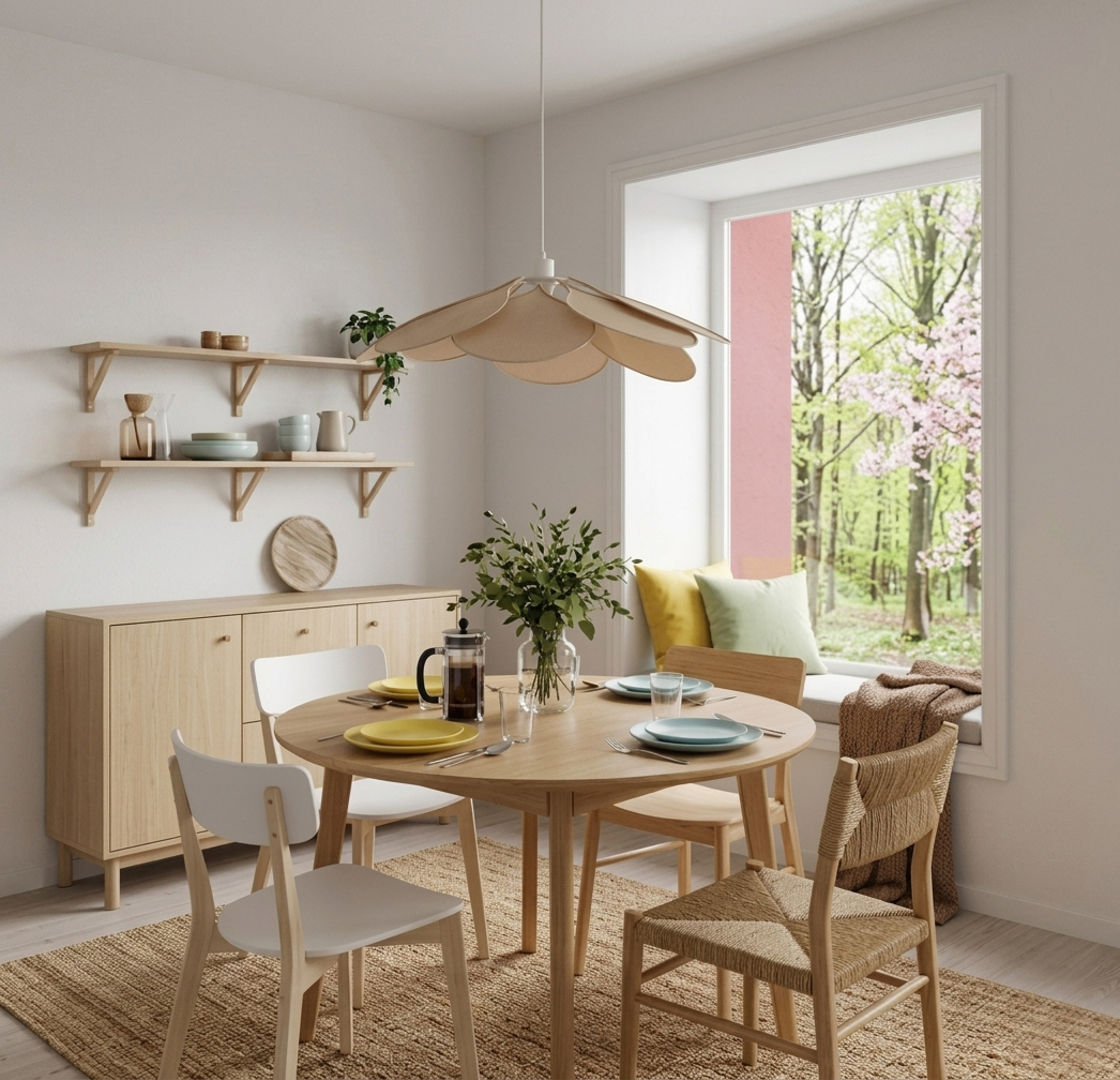Magnolia Ø80 Beige kattovalaisin valmistajalta Cottex - Valaisimessa on metallirunko ja pehme&auml;n muotoiset lehdet, jotka on p&auml;&auml;llystetty beigenv&auml;risell&auml; kankaalla, mik&auml; luo kauniin ja ilmavan siluetin.
