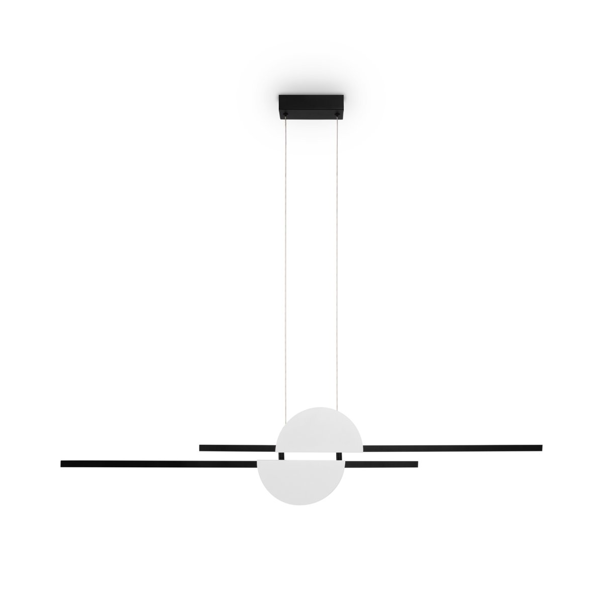 Skyline 110cm Musta kattovalaisin valmistajalta Maytoni - Sisäänrakennetulla LED-valonlähteellä ja 4000K värilämpötilalla tämä riipus tuo kotiisi tyyliä ja toimivuutta.