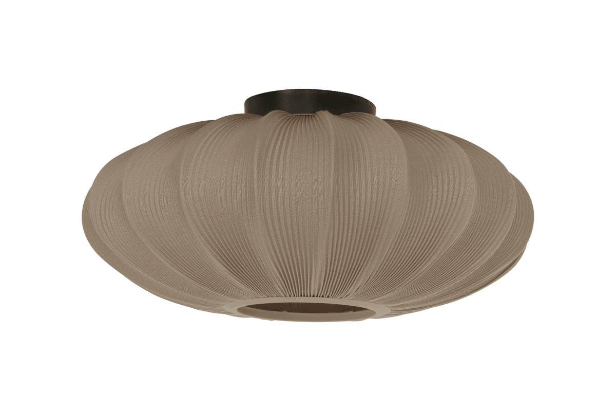 Mamsell Ø45 Harmaa plafondi valmistajalta Aneta Lighting - Hellästi kaareva muotonsa ja kauniin rakenteensa ansiosta se levittää lämmintä ja kutsuvaa valoa, joka luo kodikkaan tunnelman kotiisi.