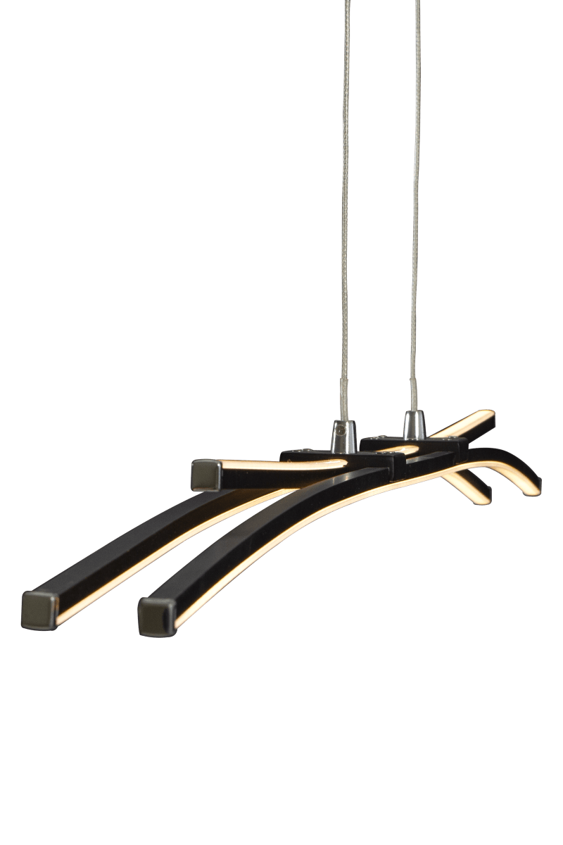 Svala 114cm Musta kattovalaisin valmistajalta Aneta Lighting - Alumiini ja 30 W LED, valonl&auml;hde on integroitu ja sit&auml; voidaan himment&auml;&auml;.