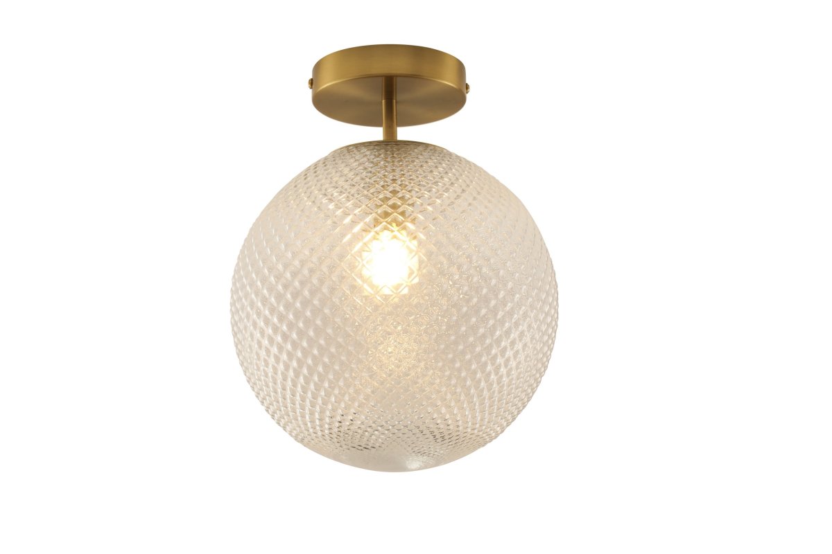 Korridor Ø25 Läpinäkyvä plafondi valmistajalta Lampan - Korridor on elegantti kattovalaisin, joka yhdist&auml;&auml; klassiset materiaalit koristeelliseen ilmeeseen.