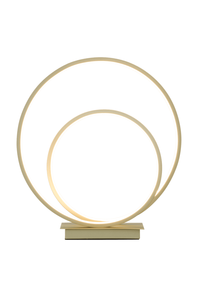 Loop 37cm Samppanja pöytävalaisin valmistajalta Aneta Lighting - Integroitu 14 W LED, joka voidaan himmentää 3-portaisella himmentimellä; lampun kantaa.