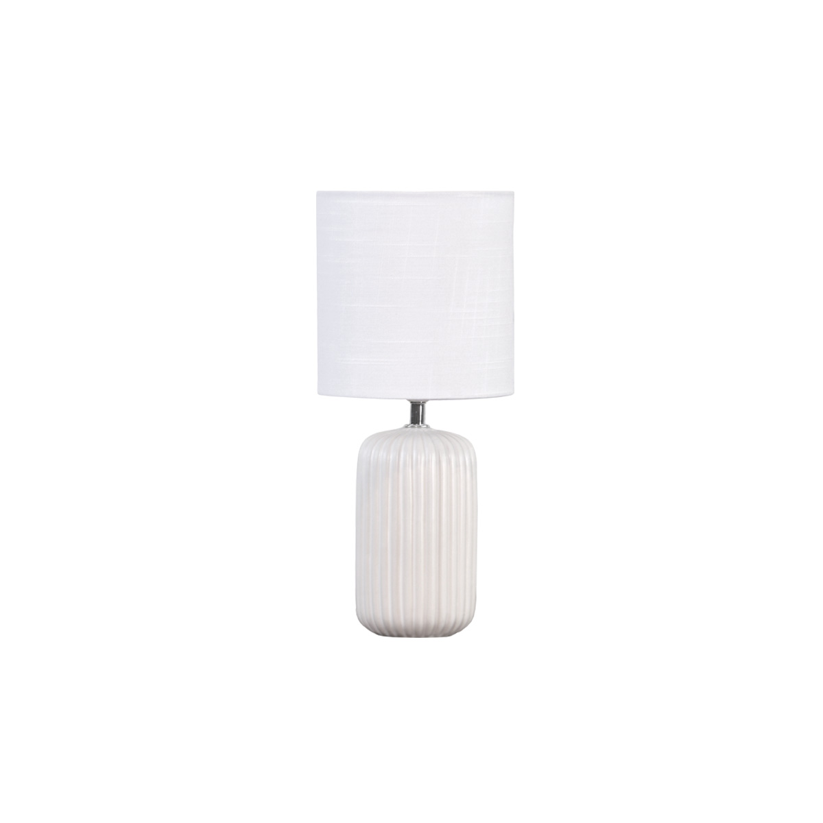 Palizzo 33cm Valkoinen pöytävalaisin valmistajalta Nordic Lighting - Mukana toimitetaan 1,8 m valkoinen muovijohto, jossa on virtakytkin ja pistoke.