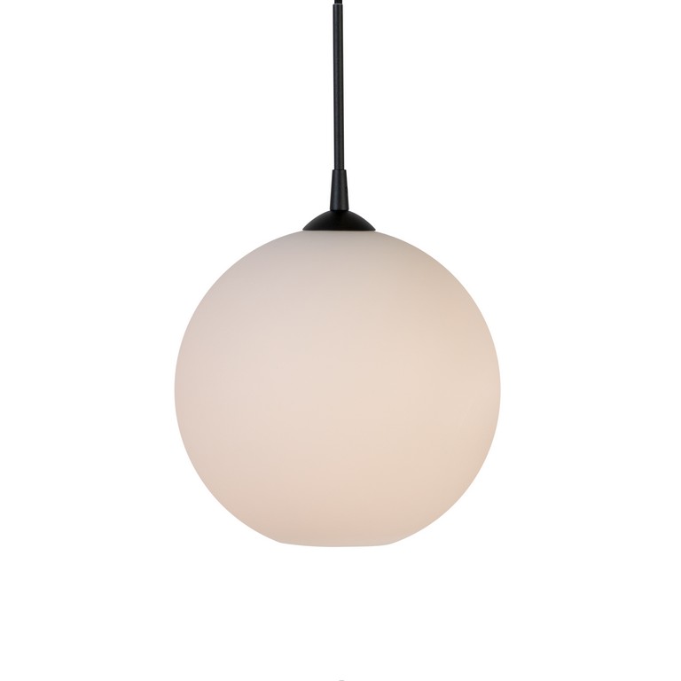 Capo Ø30 Valkoinen kattovalaisin valmistajalta Belid - Capo-riipus on klassinen maapallon muotoinen riipus, jossa on kaunis opaalinvärinen lasi ja hienoja metallisia yksityiskohtia.