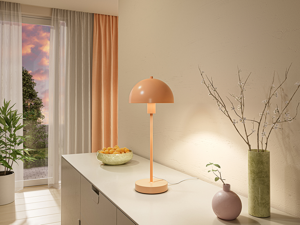 Vienda 48cm Aprikoosi pöytävalaisin valmistajalta Herstal - 