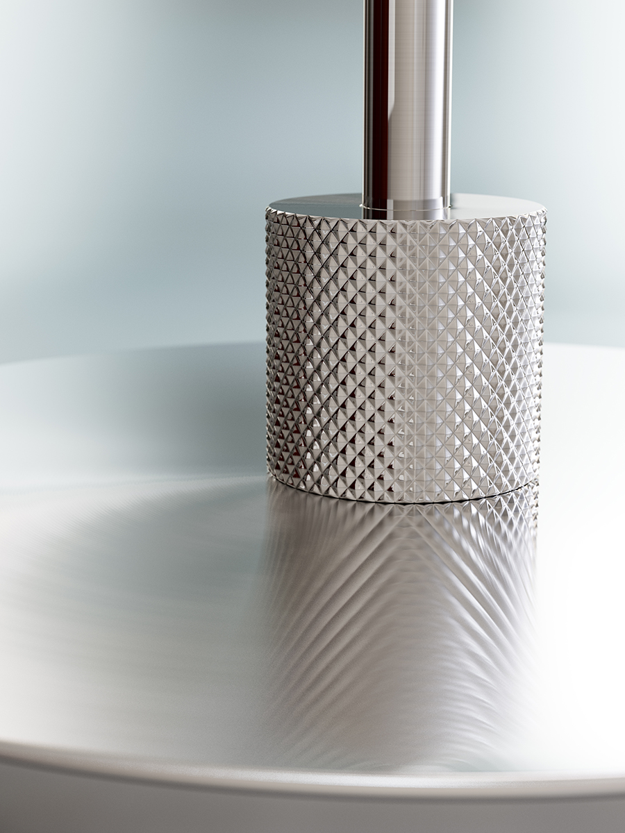 Gil il Grande 37cm Kromi pöytävalaisin valmistajalta Herstal - Gil il Grande -pöytävalaisimessa on tyylikäs ja moderni muotoilu, se on valmistettu kokonaan metallista ja siinä on elegantti kromiviimeistely.