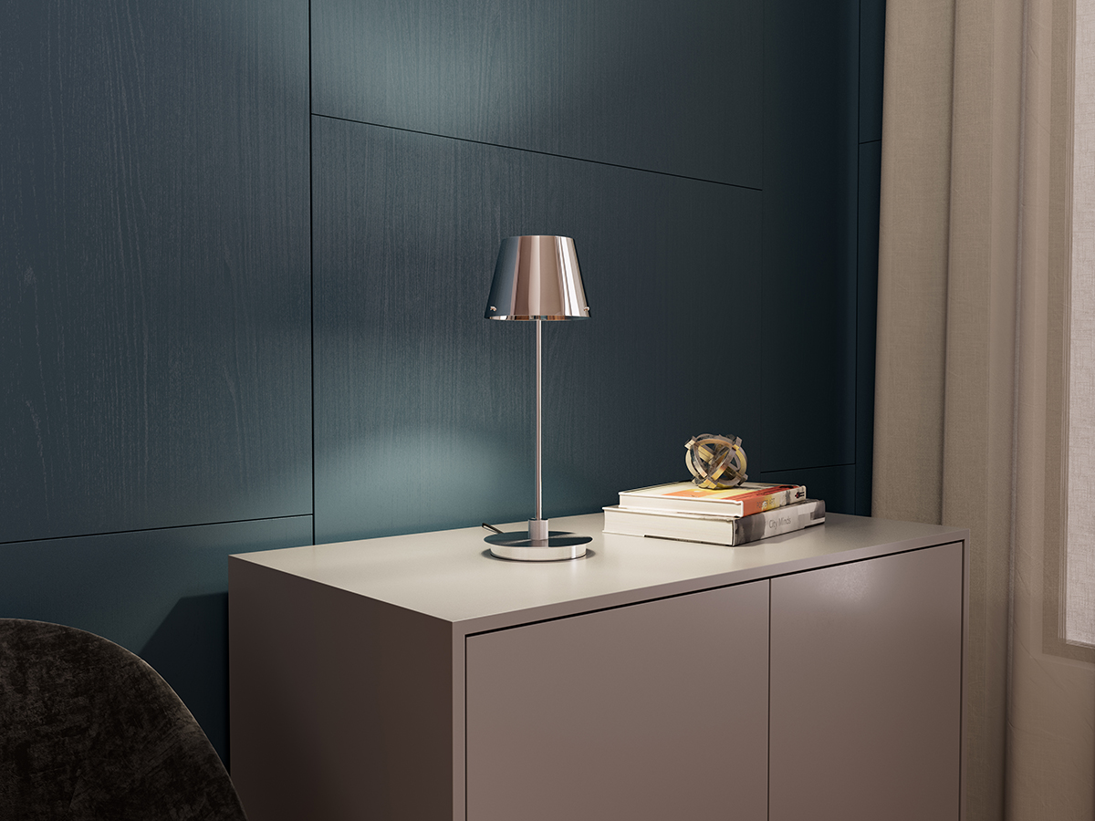 Gil il Grande 37cm Kromi pöytävalaisin valmistajalta Herstal - Gil il Grande -pöytävalaisimessa on tyylikäs ja moderni muotoilu, se on valmistettu kokonaan metallista ja siinä on elegantti kromiviimeistely.