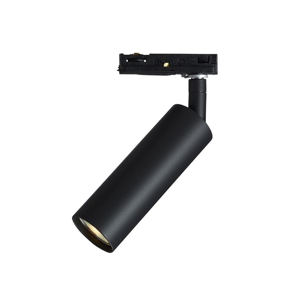 Pipeline spotlight Matta musta valmistajalta Herstal - Pipeline on suunniteltu yhteensopivaksi maailmanlaajuisen kiskojärjestelmän kanssa (1-vaihe), joten se on monipuolinen ja luotettava valinta monenlaisiin sisätiloihin.