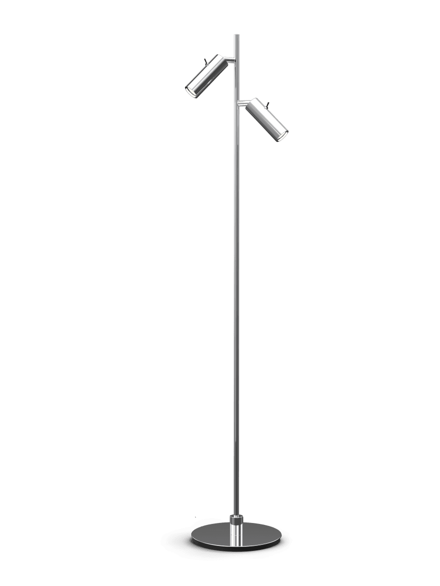 Pipeline 2 Kromi lattiavalaisin valmistajalta Herstal - Lattiavalaisin tarjoaa kohdennettua valoa mihin tahansa huoneeseen ja tarjoaa vakaan ja tyylikk&auml;&auml;n ilmeen, joka sopii sek&auml; olohuoneisiin, makuuhuoneisiin ett&auml; kotitoimistoihin.