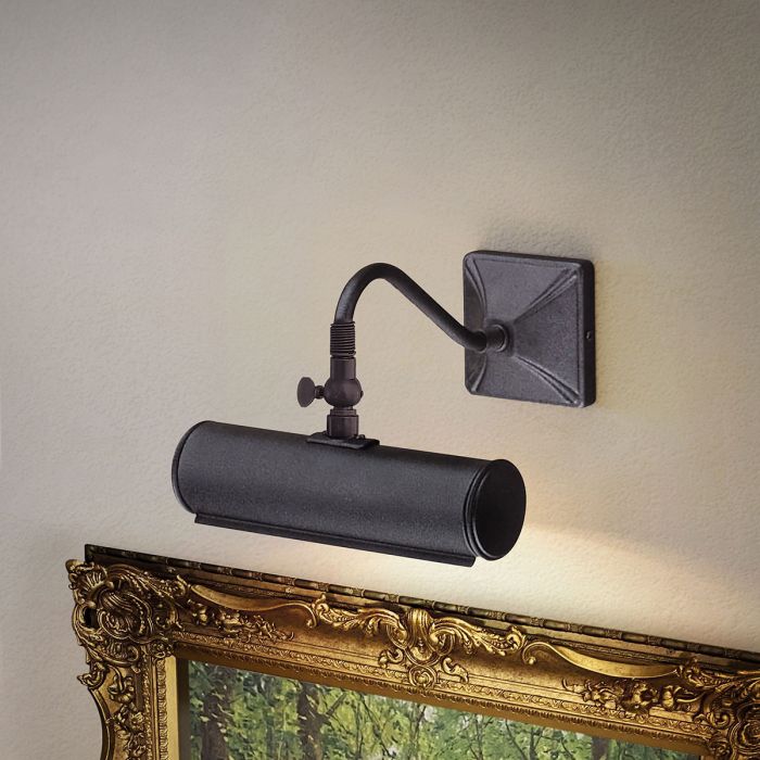 Picture 19cm Musta valmistajalta Elstead Lighting - Yksinkertainen sarja tyylikkäitä ja tyylikkäitä kuvavaloja mustalla viimeistelyllä.