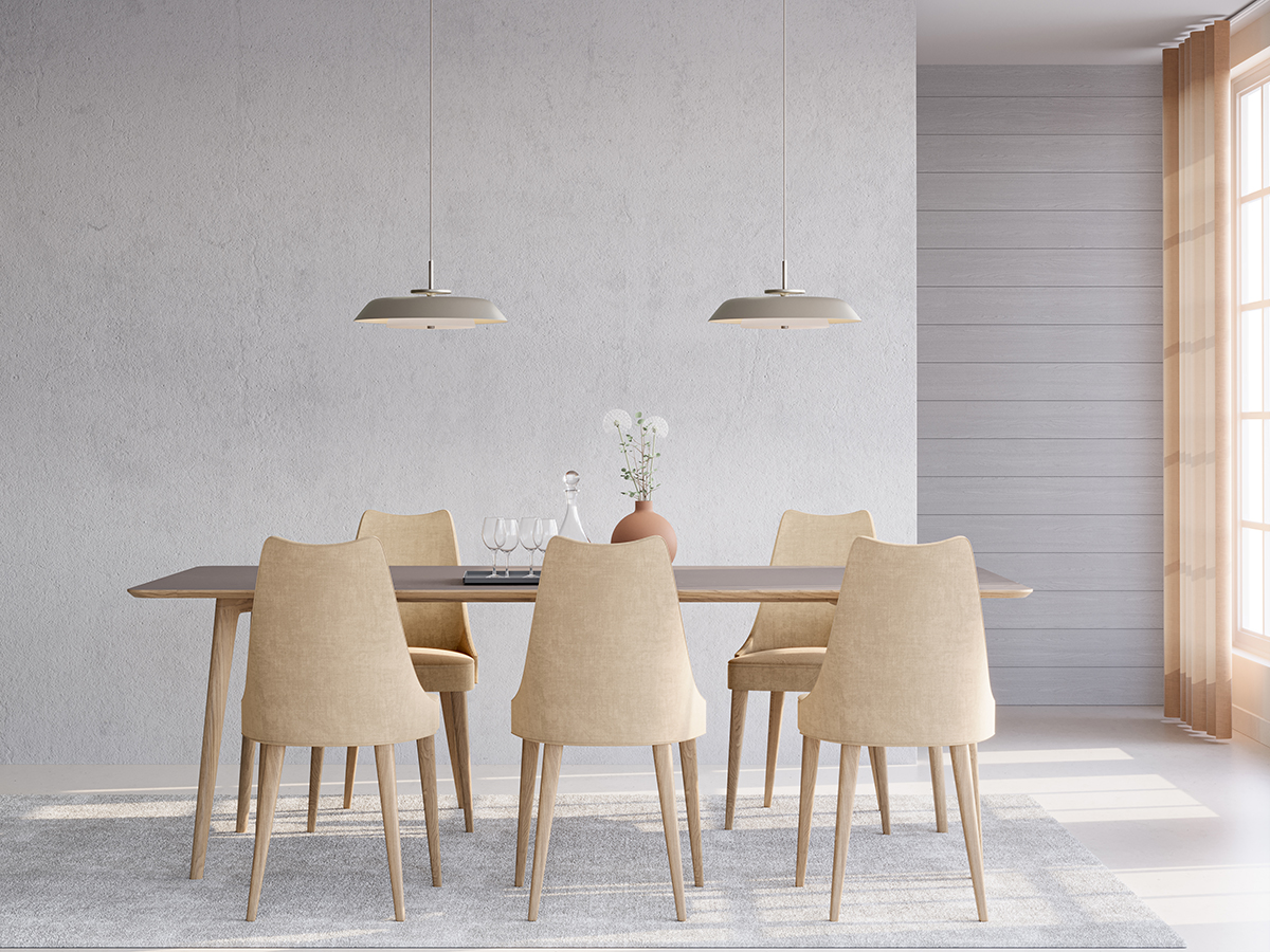 Horisont Ø43 Samppanja kattovalaisin valmistajalta Belid - Tämä valaisin on saanut inspiraationsa sekä Belidin historiasta että Varbergin rannikkosijainnista, ja sen muotoilu on kontrastinen ja tasapainoinen.