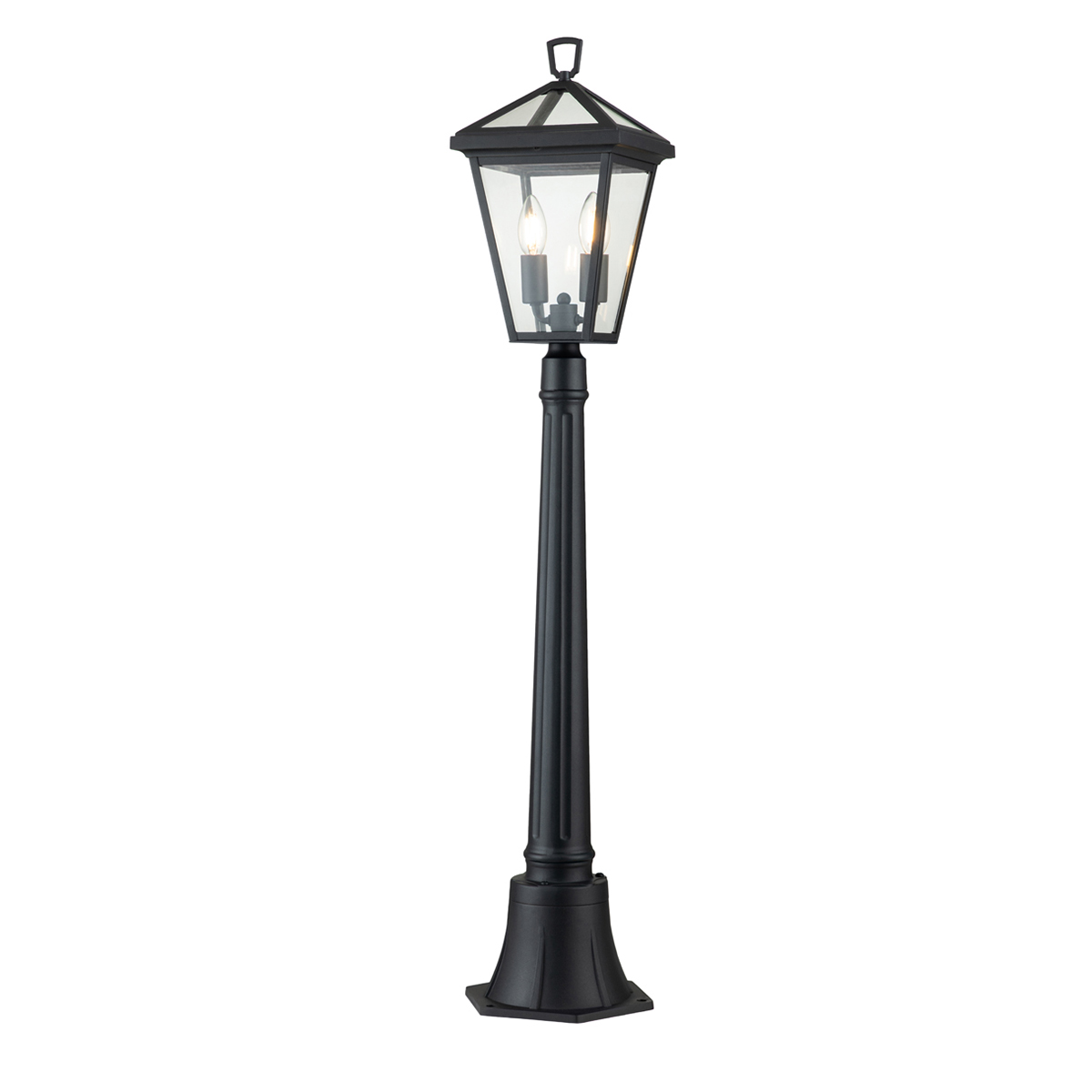 Alford Place 110cm Musta pylväsvalaisimet valmistajalta Elstead Lighting - Alford Place &auml;r en stilren och klassisk pollare som ger din entr&eacute; eller tr&auml;dg&aring;rd en elegant touch.