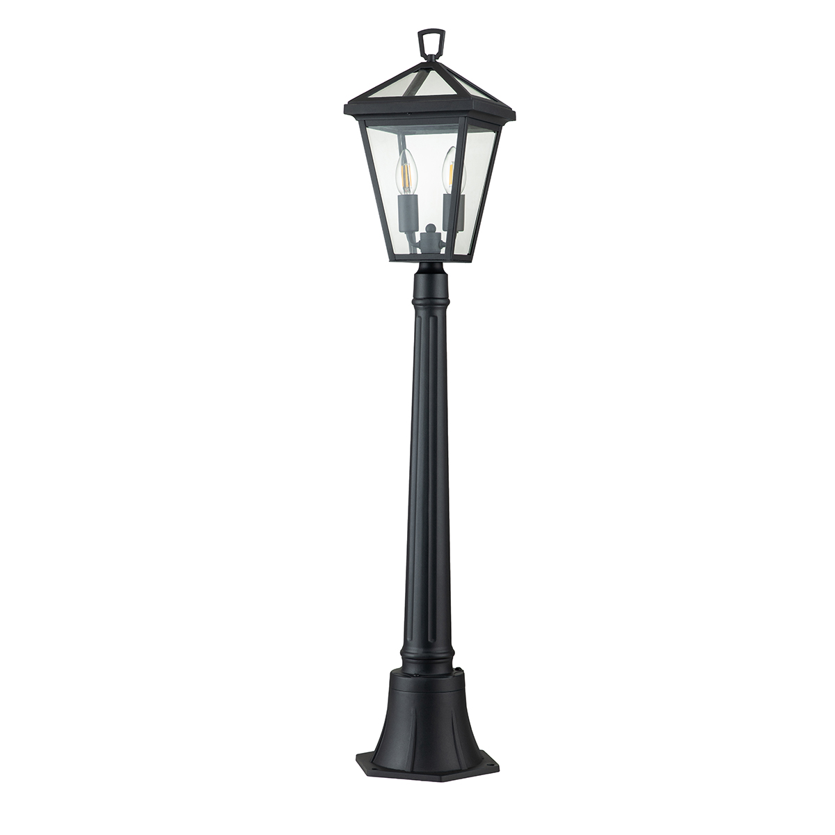 Alford Place 110cm Musta pylväsvalaisimet valmistajalta Elstead Lighting - Alford Place &auml;r en stilren och klassisk pollare som ger din entr&eacute; eller tr&auml;dg&aring;rd en elegant touch.