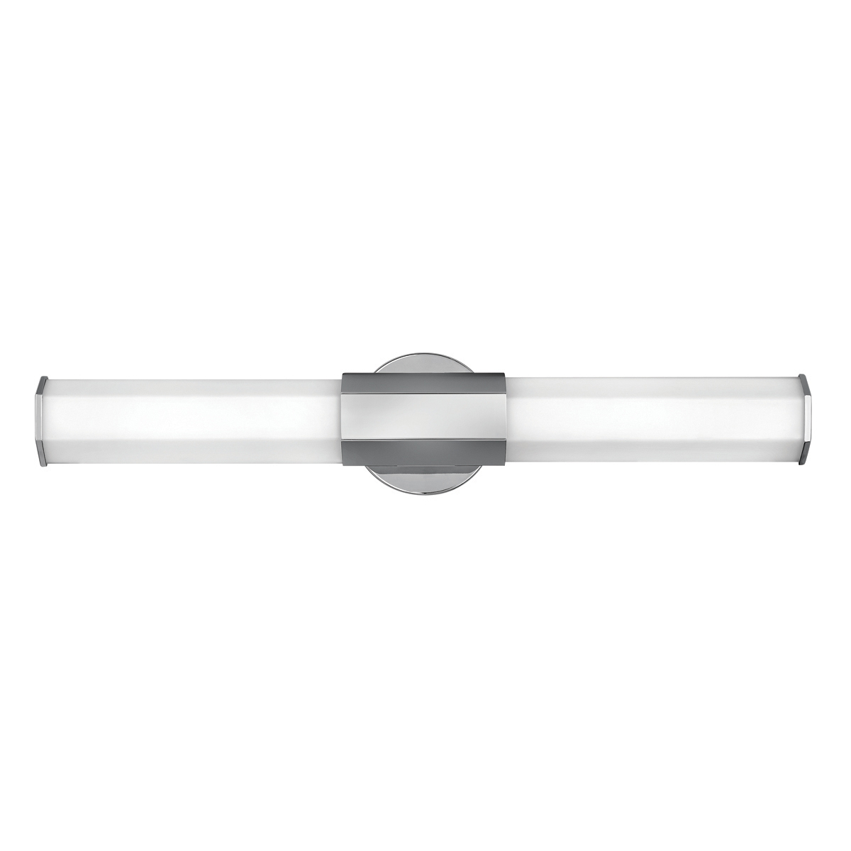 Facet 65cm Kromi kylpyhuoneen valaisin valmistajalta Elstead Lighting - Valmistettu teräksestä, jossa on kiillotettu kromiviimeistely ja opaalilasi, ja se tarjoaa tyylikkään kuusikulmaisen muotoilun, joka antaa hienostuneen ilmeen.