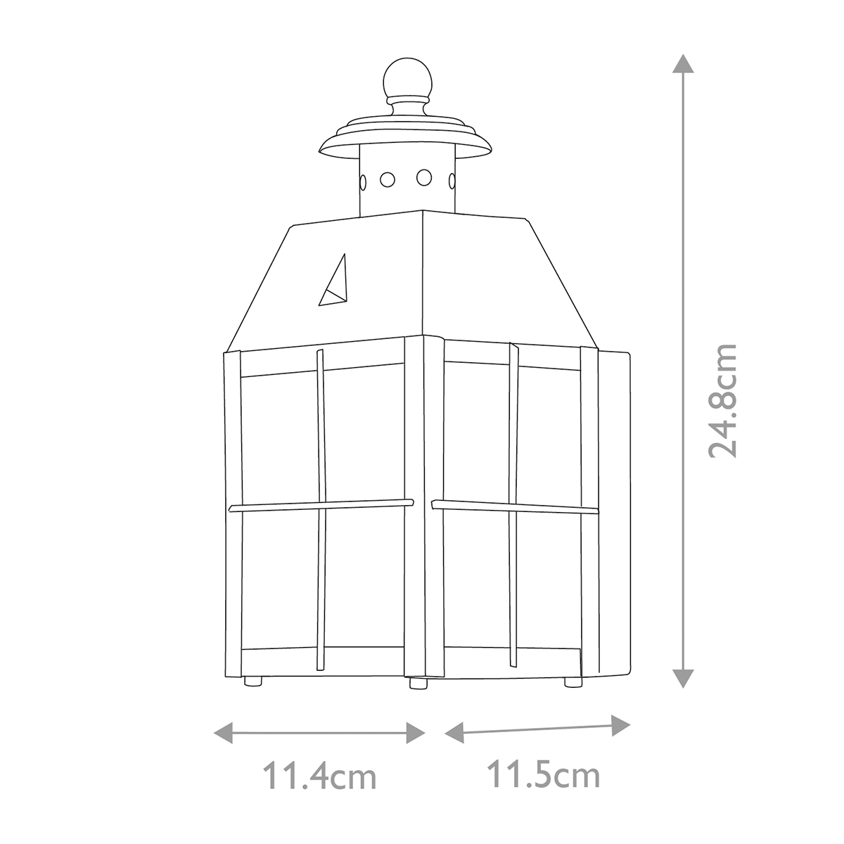 Nantucket 25cm Antiikki messinki ulkovalo valmistajalta Elstead Lighting - Tillverkad av massiv m&auml;ssing och glas, erbjuder den en robust och elegant konstruktion som &aring;ldras vackert &ouml;ver tid.