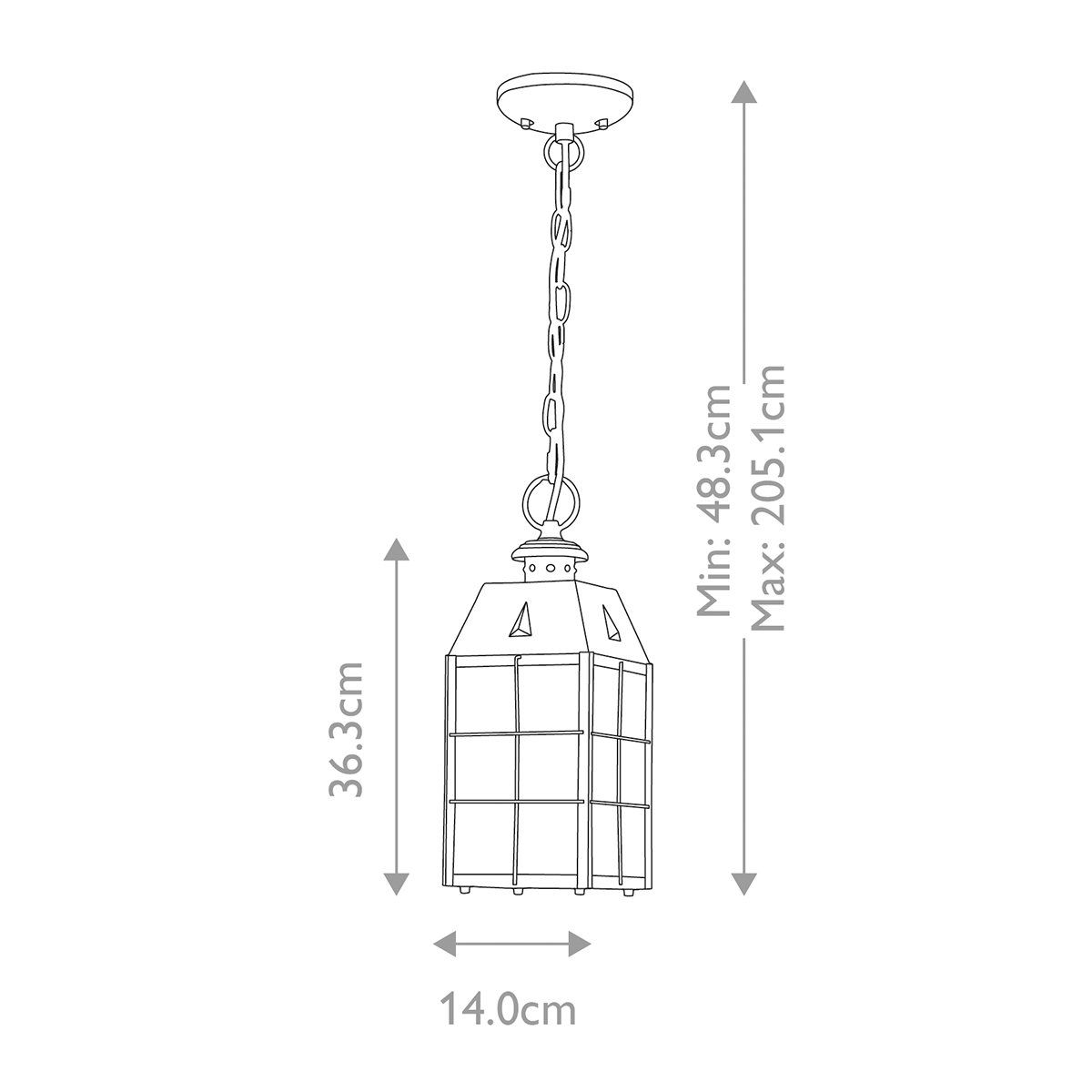 Nantucket 36cm Antiikki messinki valmistajalta Elstead Lighting - Tillverkad av massiv m&auml;ssing och glas, erbjuder den en robust och elegant konstruktion som &aring;ldras vackert &ouml;ver tid.