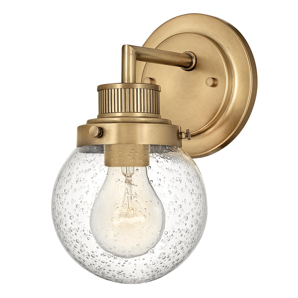 Poppy Ø13 Antiikki messinki kylpyhuoneen valaisin valmistajalta Elstead Lighting - Unikko ei vain huokuu ajan viehätystä, vaan sillä on myös IP44-luokitus, joten se on täydellinen valinta kylpyhuoneen valaistukseen.