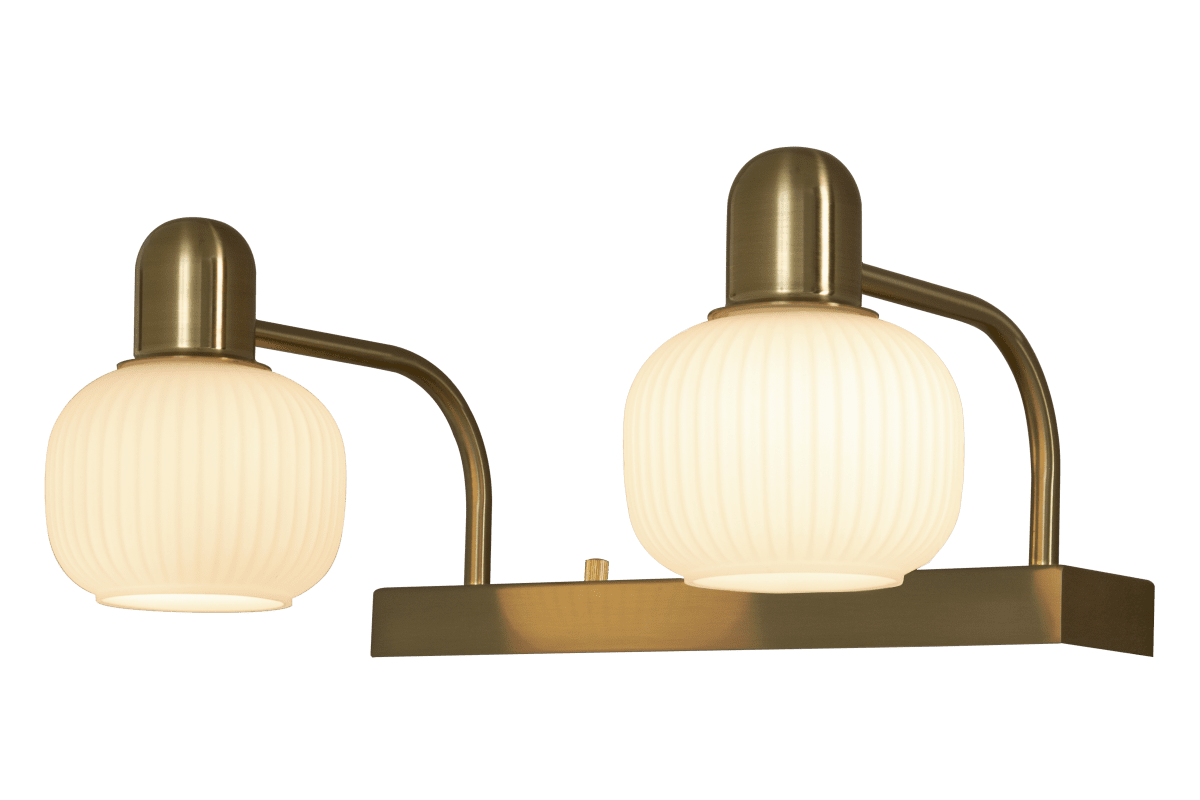 Messina 33cm Matt Brass kylpyhuoneen valaisin valmistajalta Aneta Lighting - 