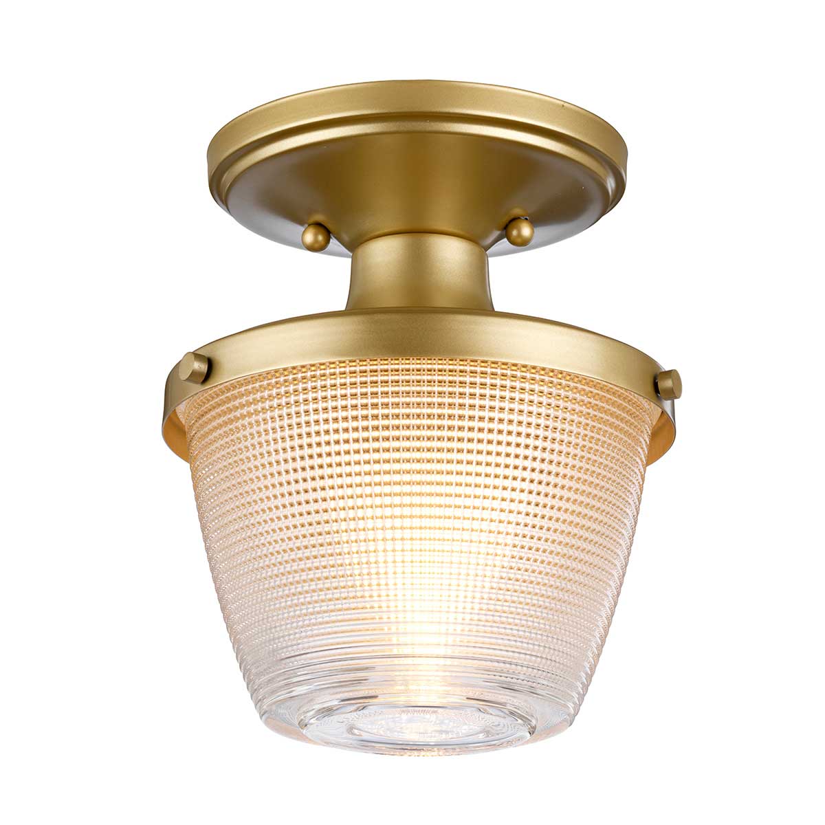 Dublin Ø18 Messinki kylpyhuoneen valaisin valmistajalta Elstead Lighting - Dublin on elegantti kylpyhuoneen kattovalaisin, jossa on koristeellinen himmeälasivarjostin kauniisti teksturoituna.