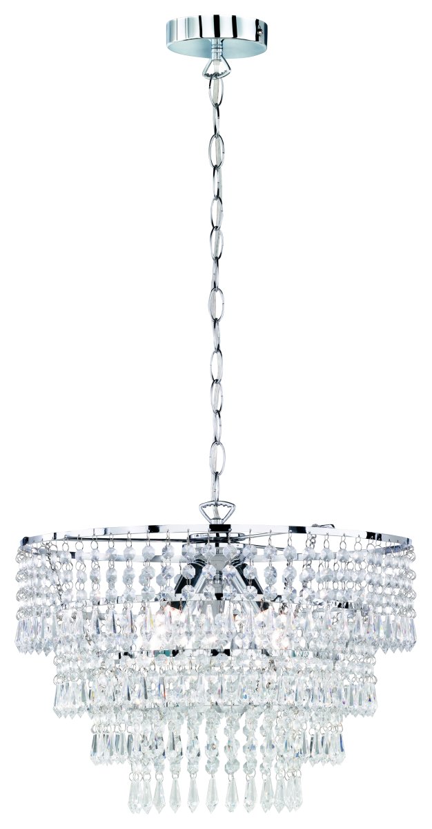 Orient Ø42 Kromi kattovalaisin valmistajalta Trio Lighting - Sen halkaisija on 43 cm ja tyylik&auml;s muotoilu, joten se luo pysyv&auml;n vaikutelman miss&auml; tahansa.