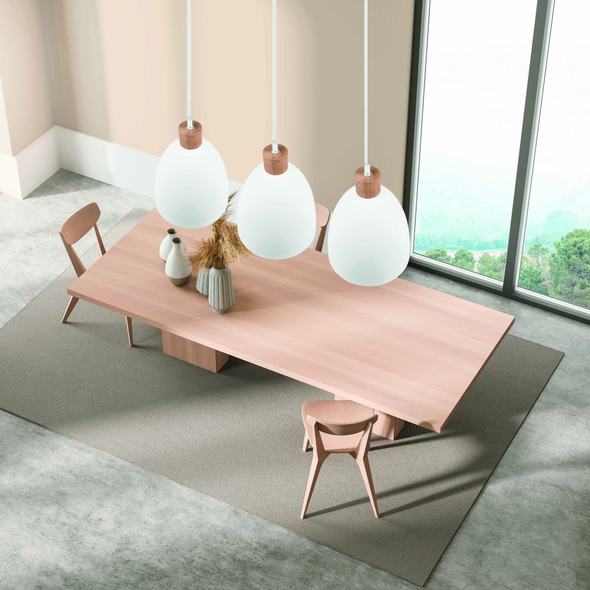 Jagger Ø25 Valkoinen kattovalaisin valmistajalta Trio Lighting - Jagger kattoriipus yhdistää puun&auml; ja metallia tyylikkäässä materiaalisekoituksessa, joka vangitsee katseen ja luo jännittävän kontrastin.