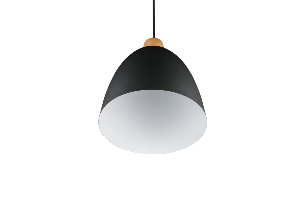 Jagger Ø25 Musta kattovalaisin valmistajalta Trio Lighting - Jagger kattoriipus yhdistää puun&auml; ja metallia tyylikkäässä materiaalisekoituksessa, joka vangitsee katseen ja luo jännittävän kontrastin.