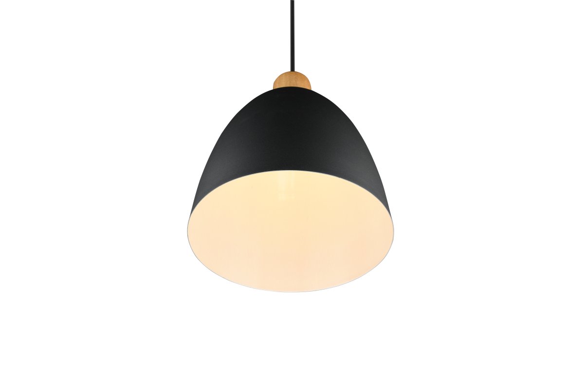 Jagger Ø25 Musta kattovalaisin valmistajalta Trio Lighting - Jagger kattoriipus yhdistää puun&auml; ja metallia tyylikkäässä materiaalisekoituksessa, joka vangitsee katseen ja luo jännittävän kontrastin.
